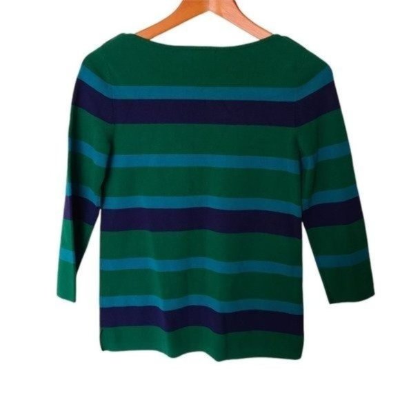 Banana Republic Blue Green Striped Sweater size S Small - Picture 6 of 7